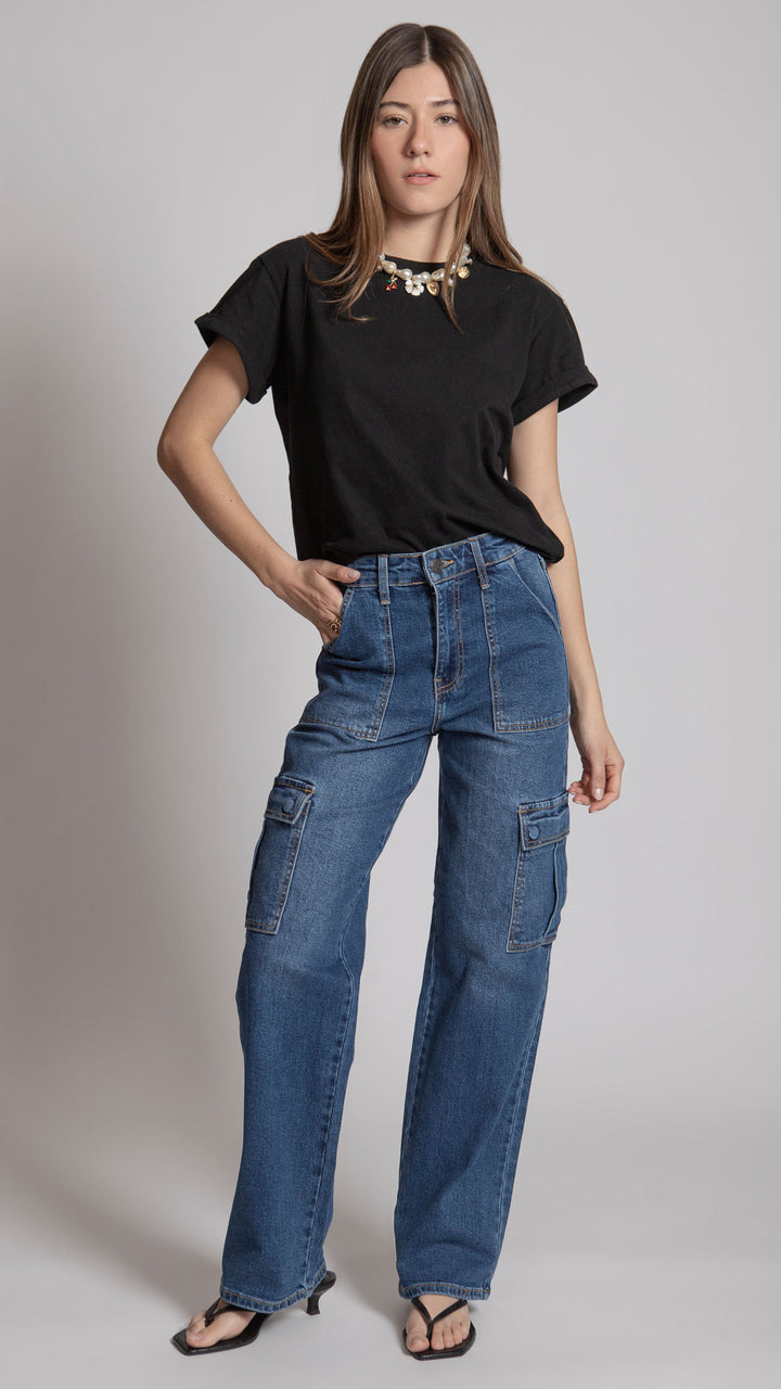 Pantalón Wide Leg Mujer Balam BL7478