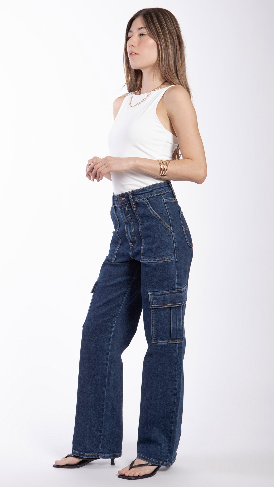 Pantalón Wide Leg Mujer Balam BL7478