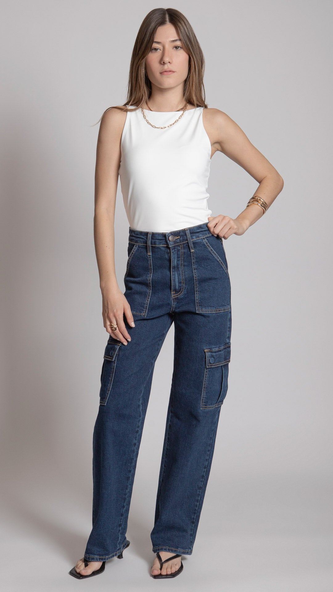 Pantalón Wide Leg Mujer Balam BL7478