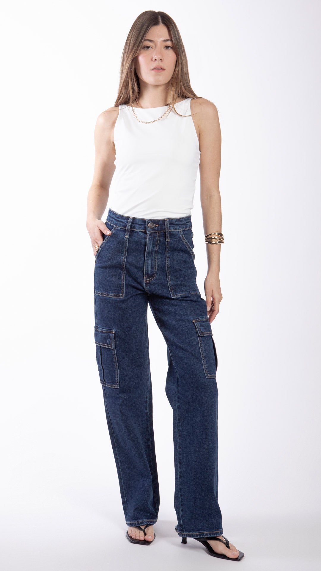 Pantalón Wide Leg Mujer Balam BL7478
