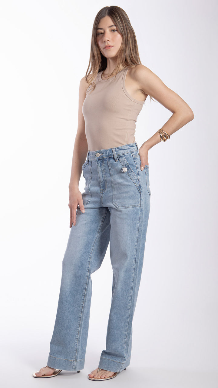 Pantalón Wide Leg Mujer Balam BL7481