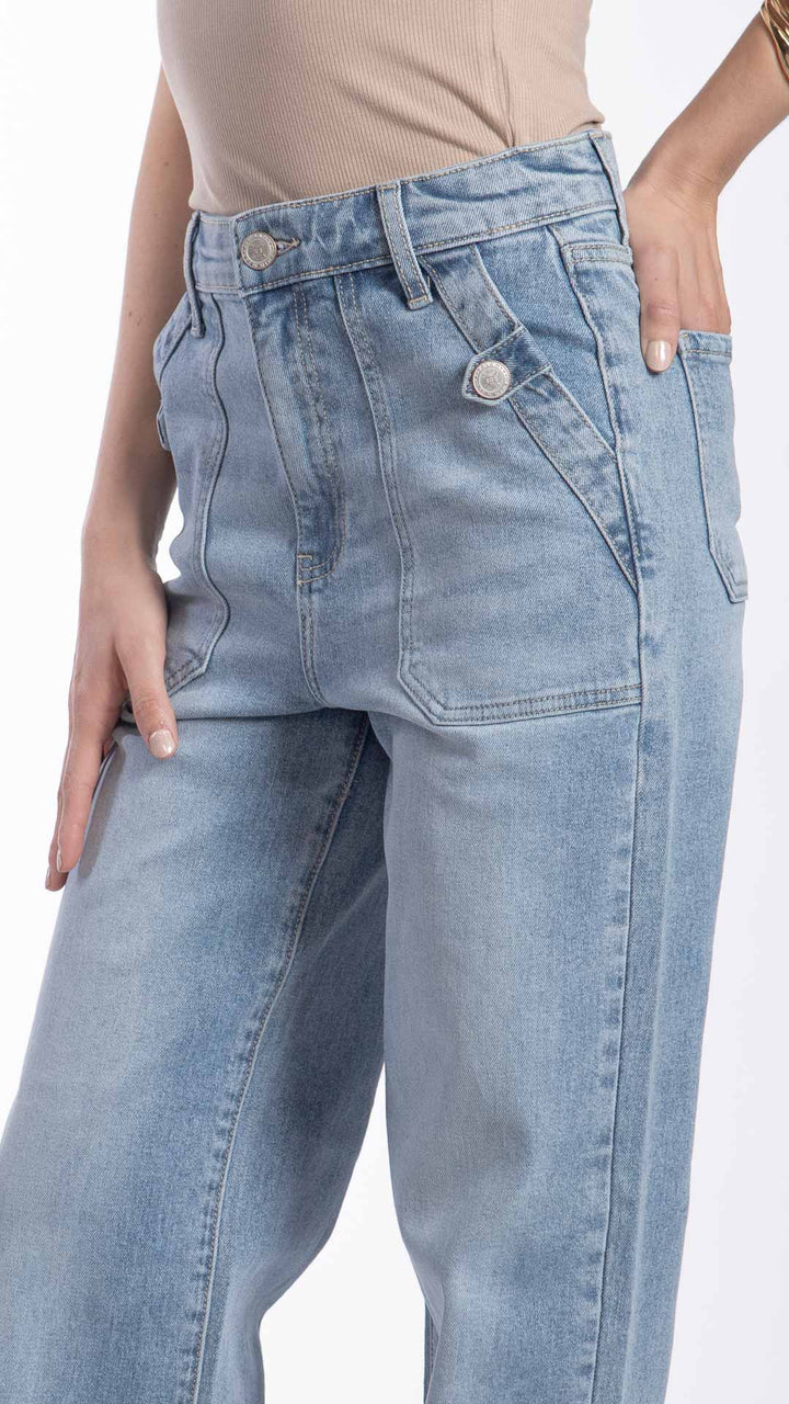 Pantalón Wide Leg Mujer Balam BL7481