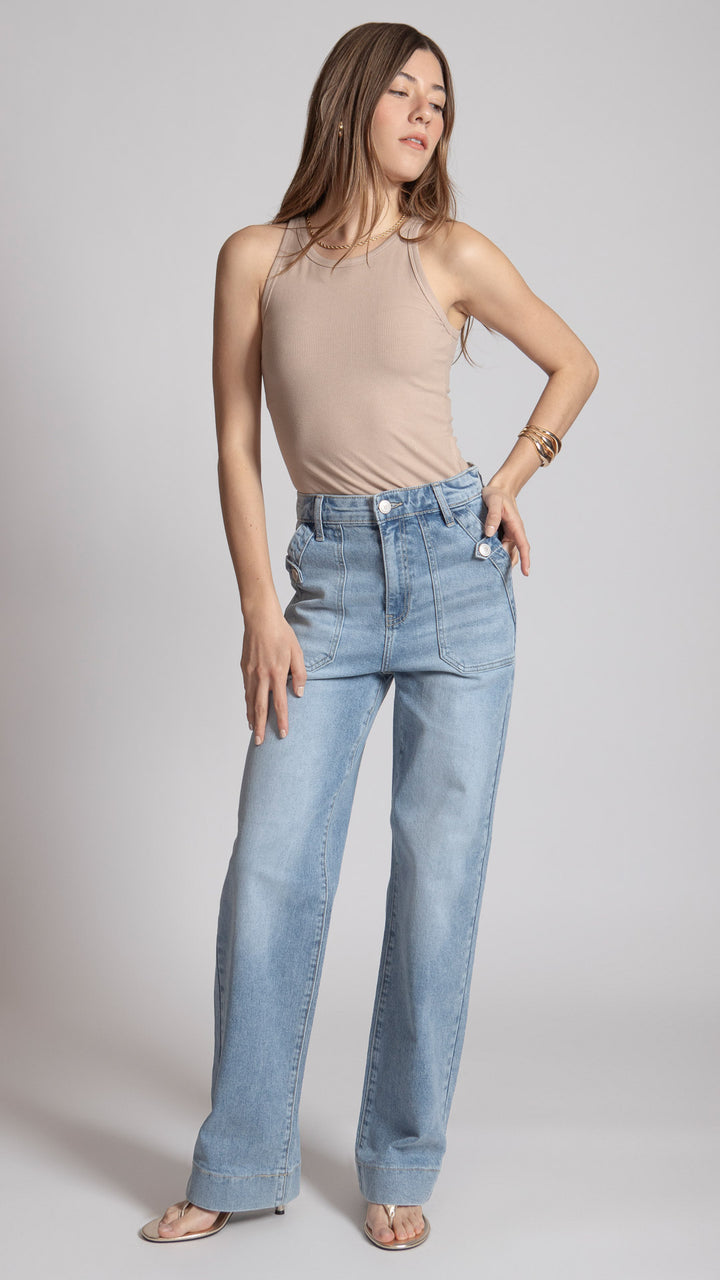Pantalón Wide Leg Mujer Balam BL7481