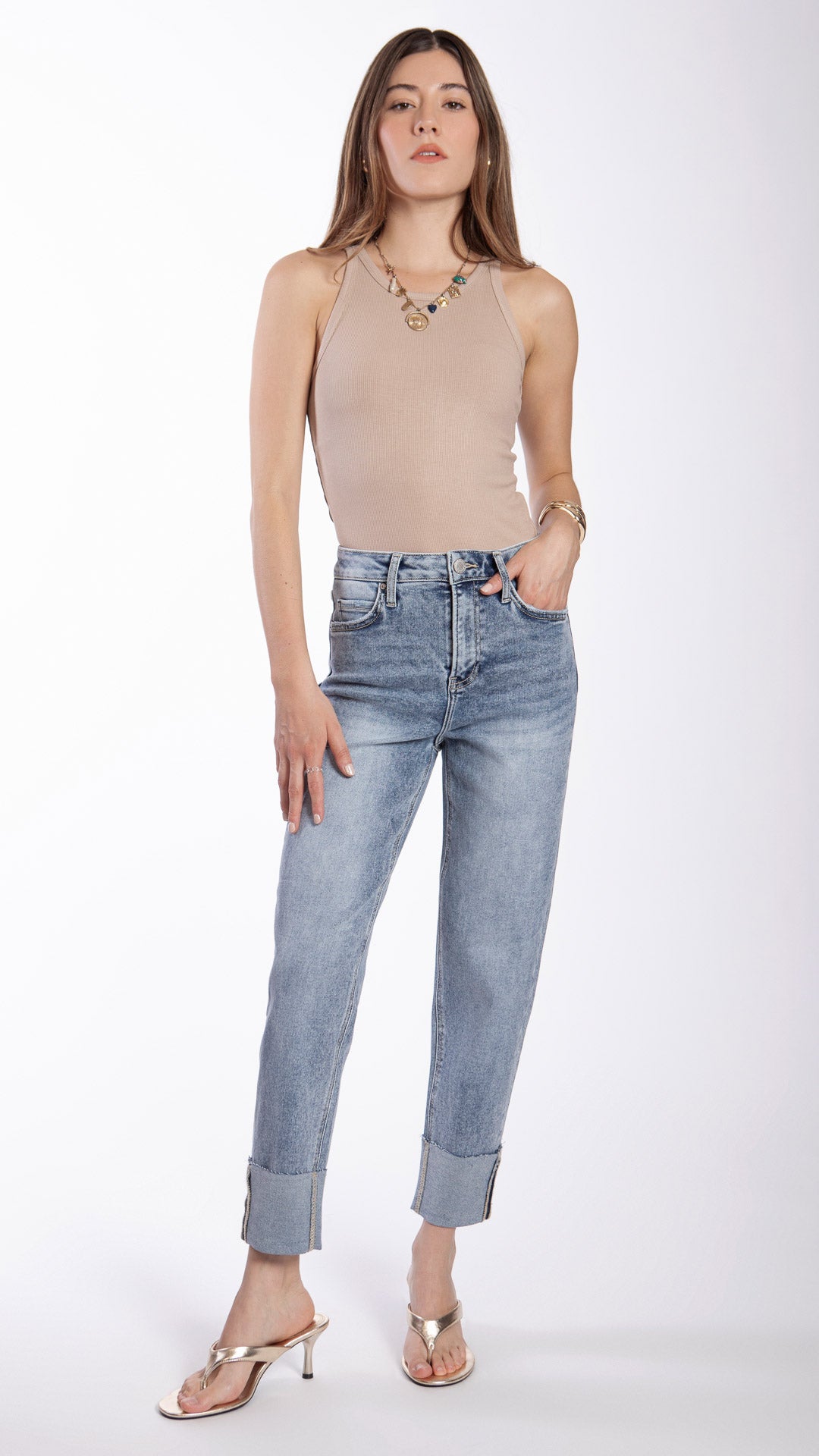 Pantalón Mom Mujer Balam BL7485