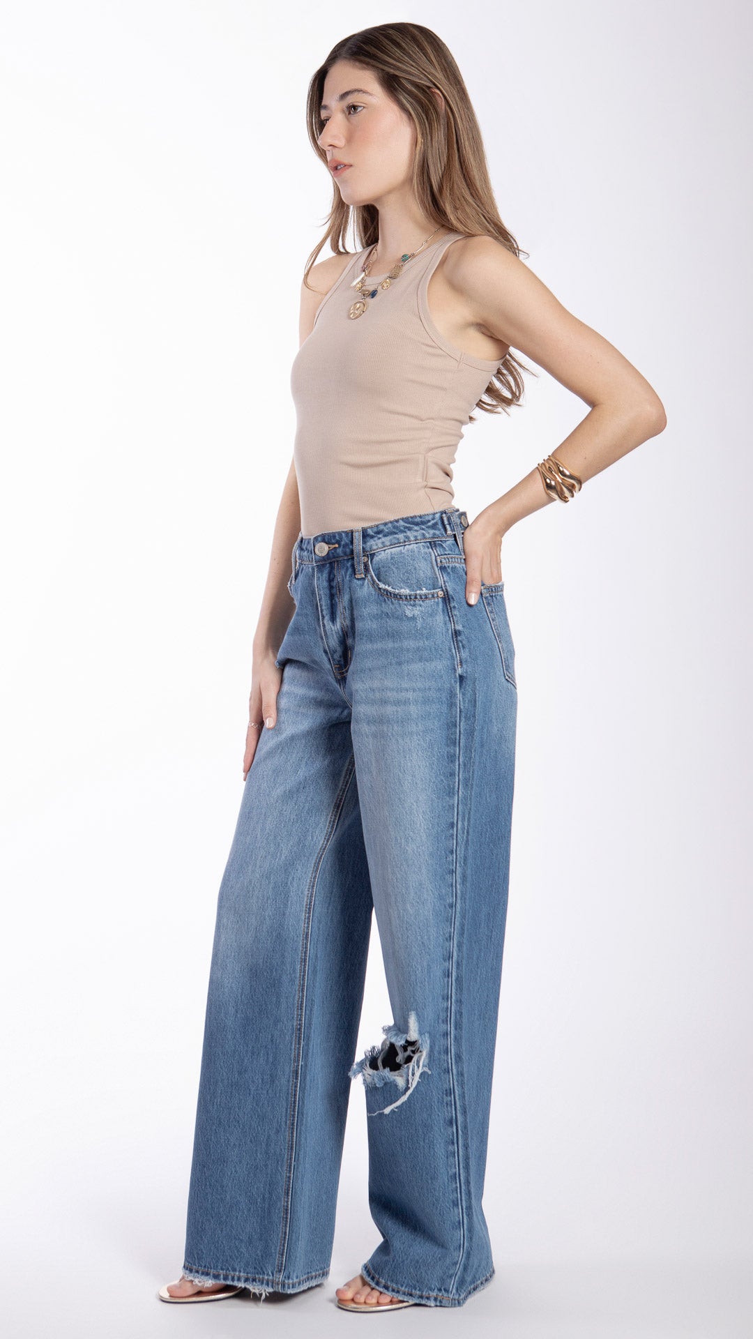 Pantalón Vintage Loose Mujer Balam BL7498