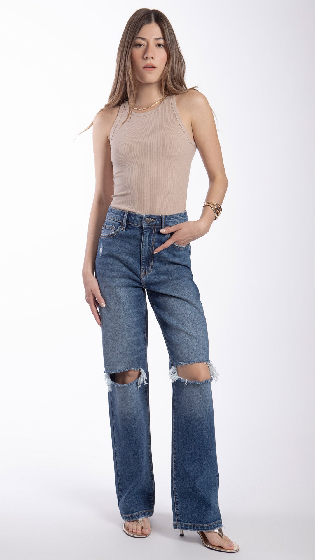 Pantalón Wide Leg Mujer Balam BL7506