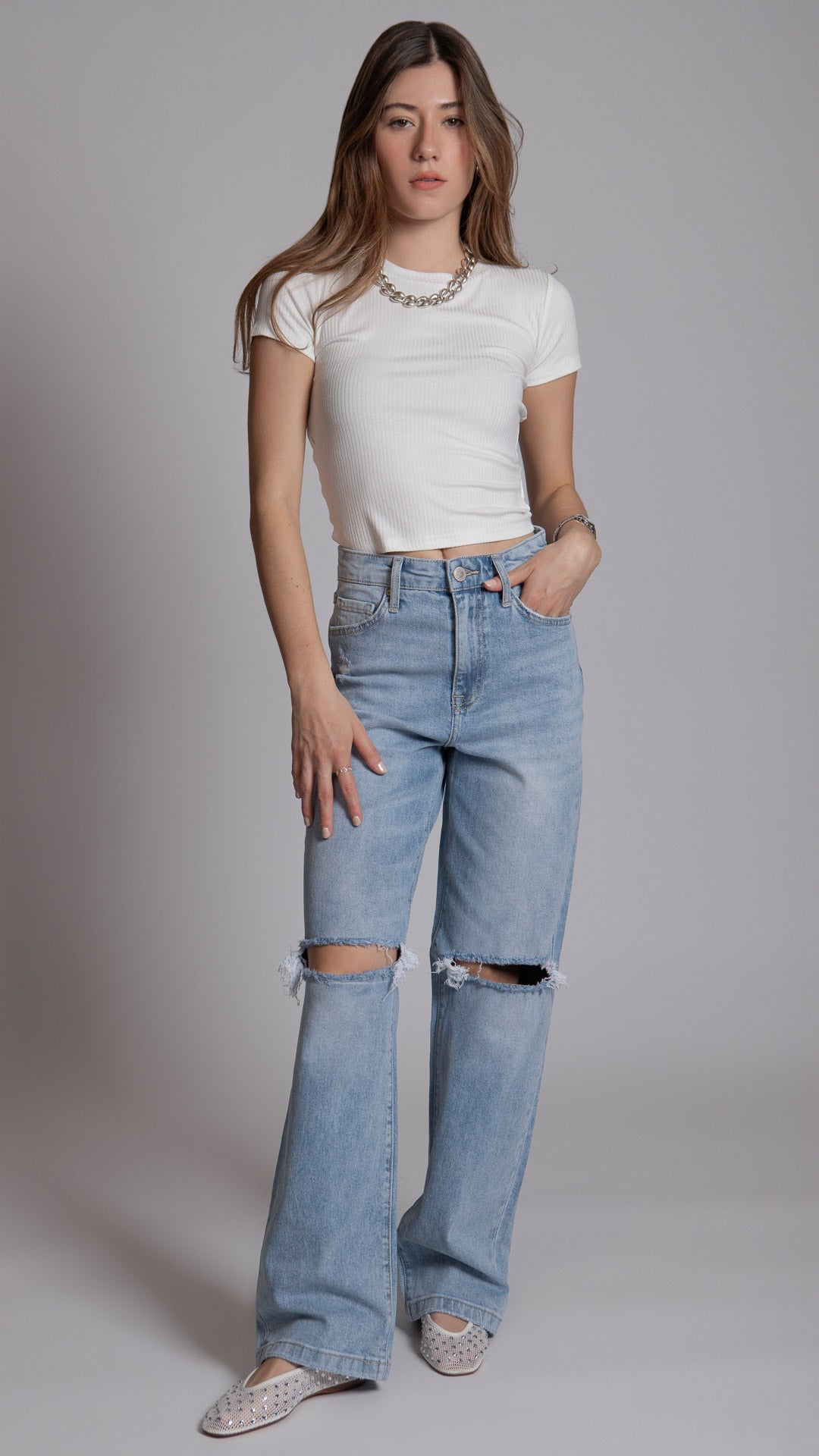 Pantalón Wide Leg Mujer Balam BL7507