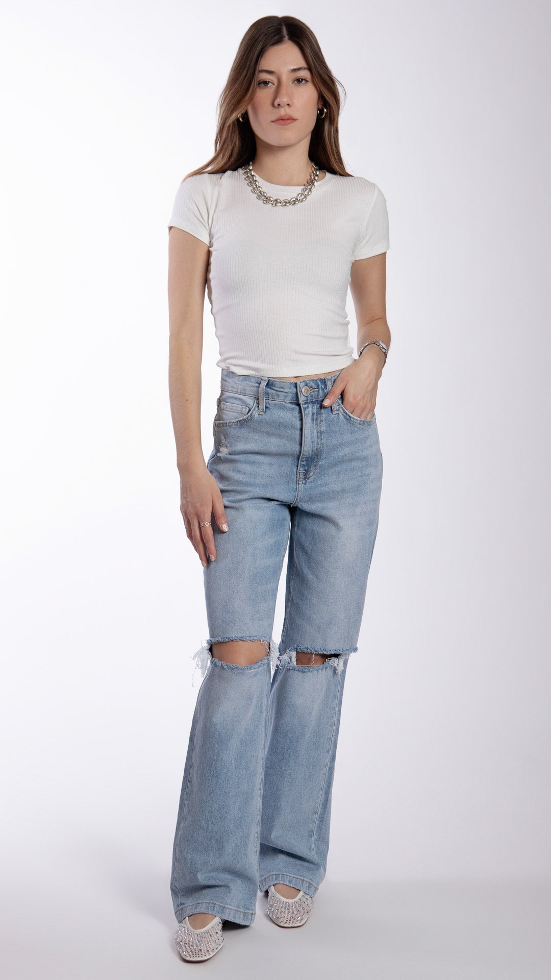 Pantalón Wide Leg Mujer Balam BL7507