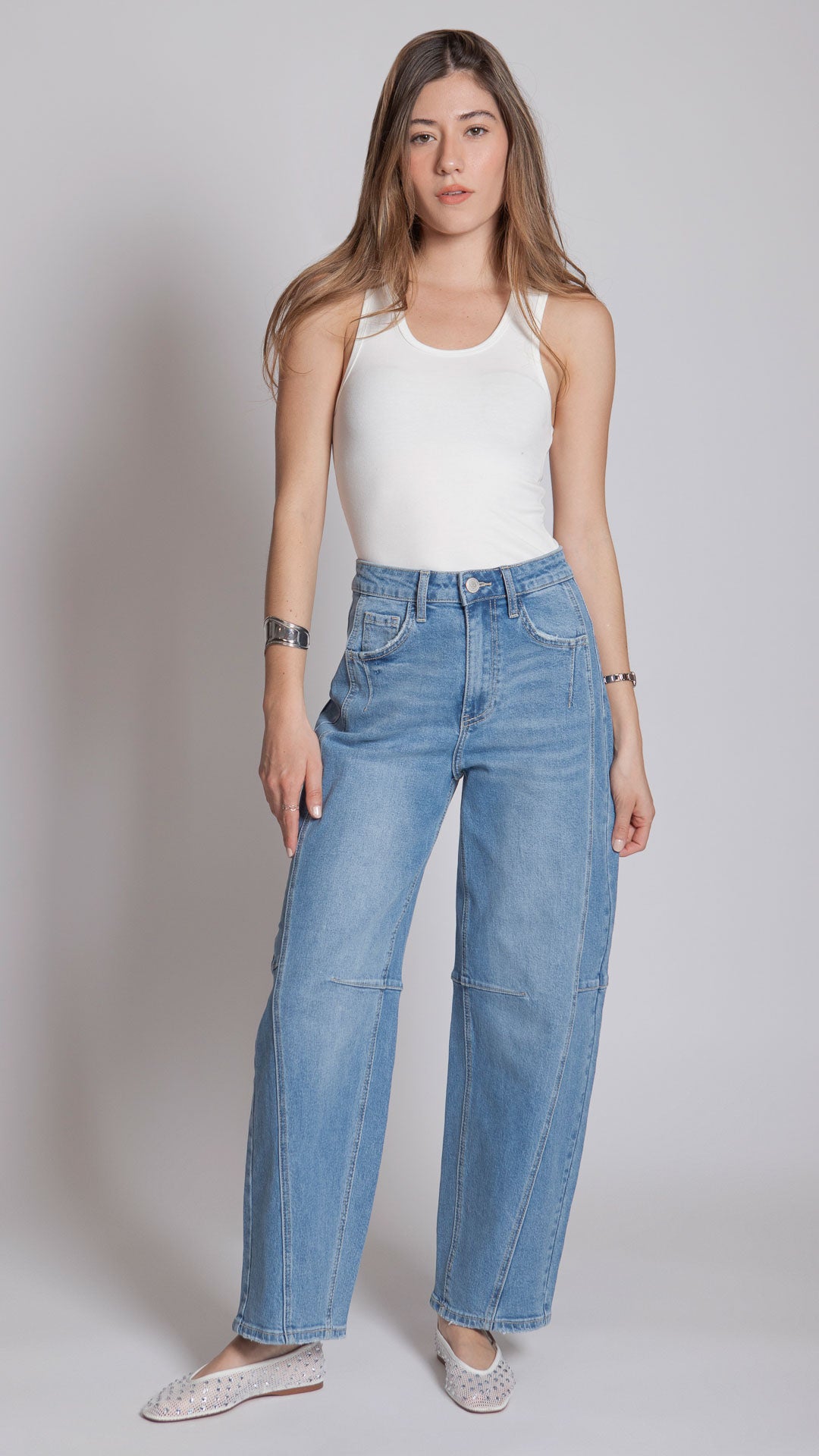 Pantalón Barrel Mujer Balam BL7520