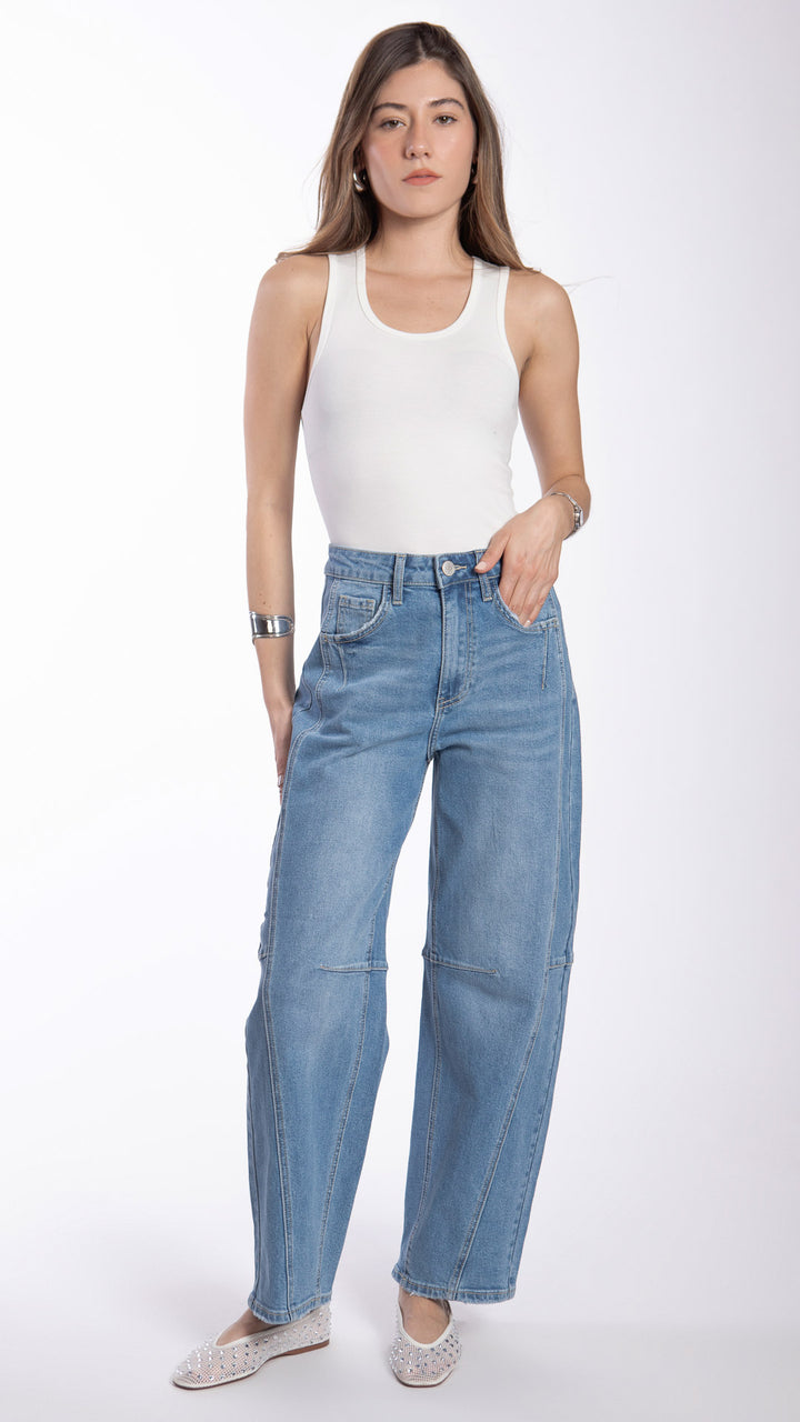 Pantalón Barrel Mujer Balam BL7520