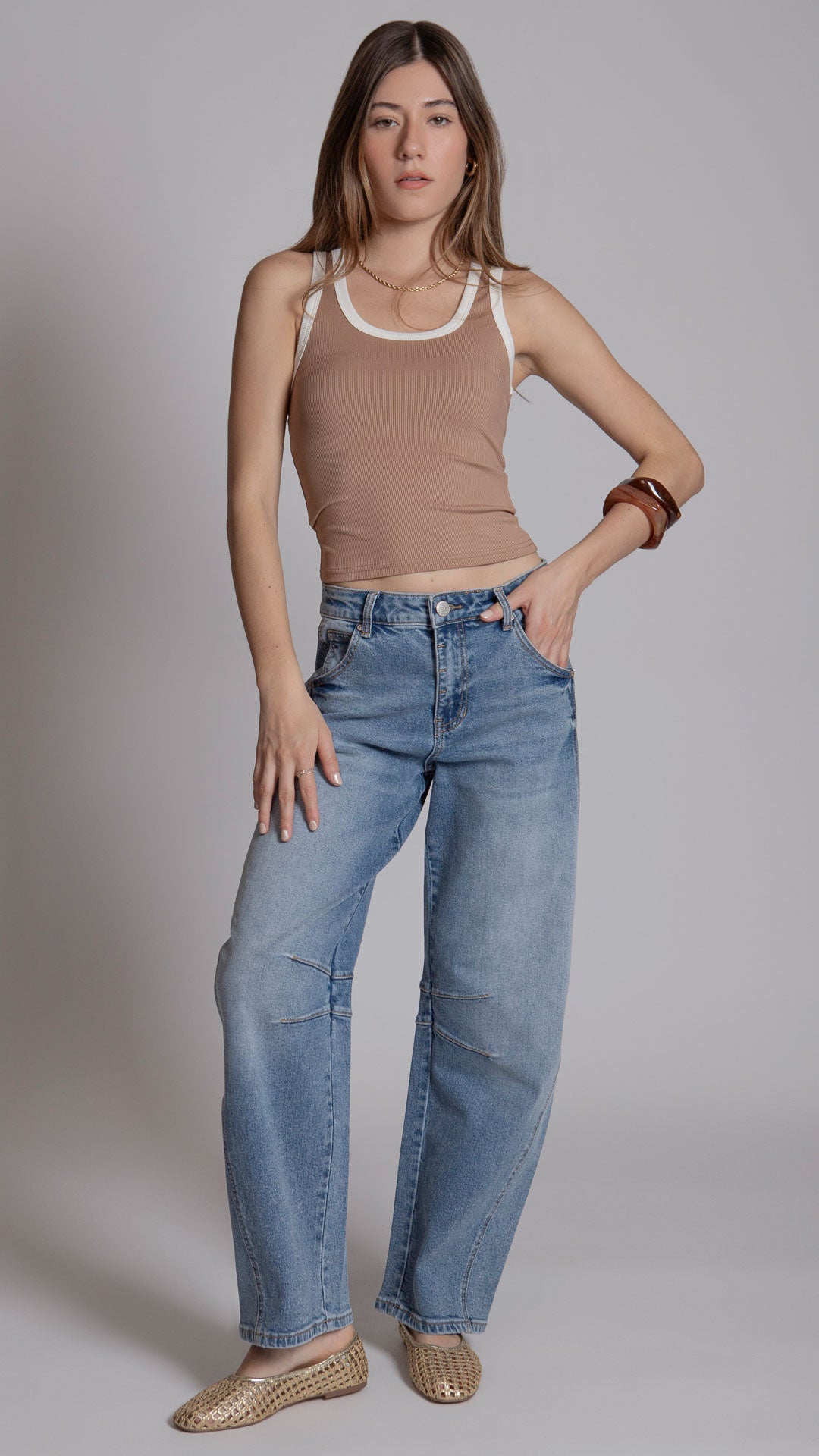 Pantalón Barrel Mujer Balam BL7522