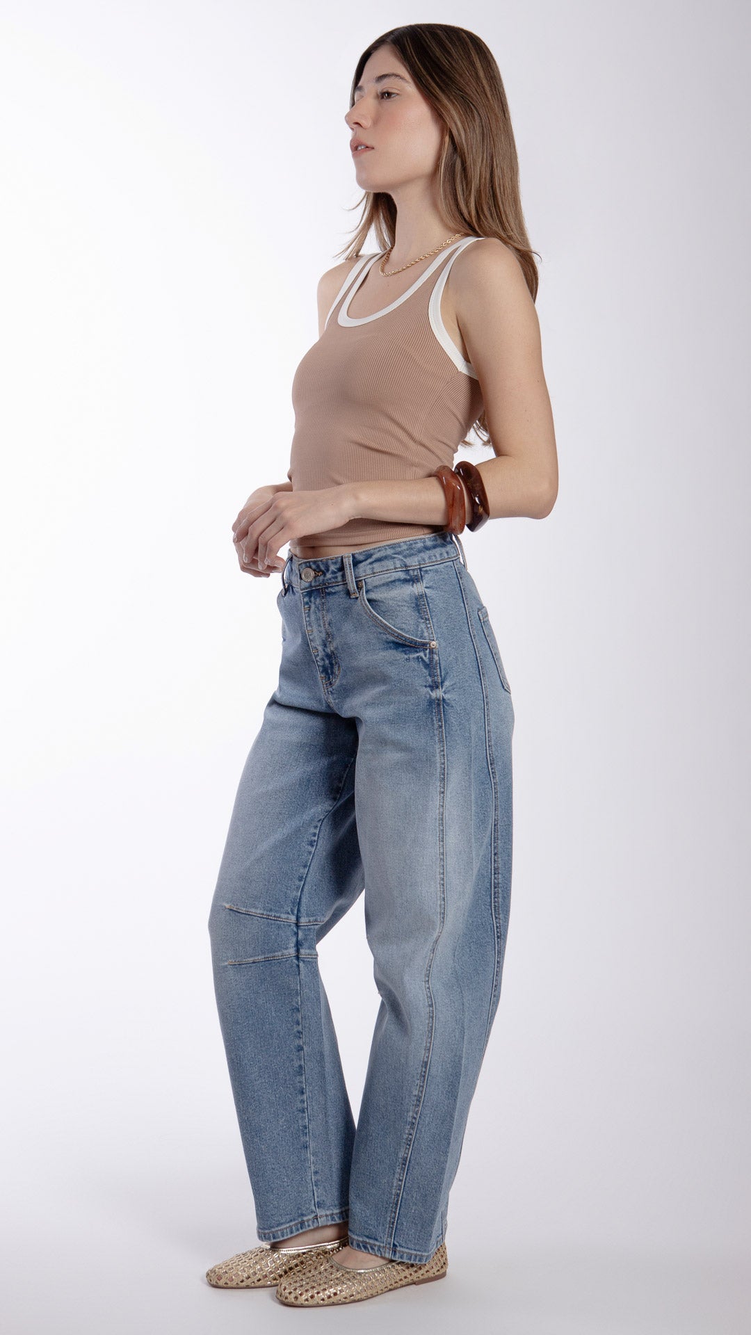 Pantalón Barrel Mujer Balam BL7522