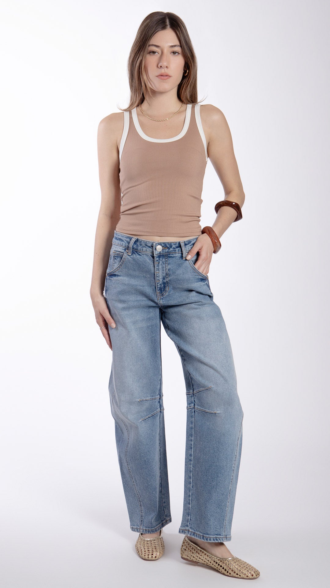 Pantalón Barrel Mujer Balam BL7522