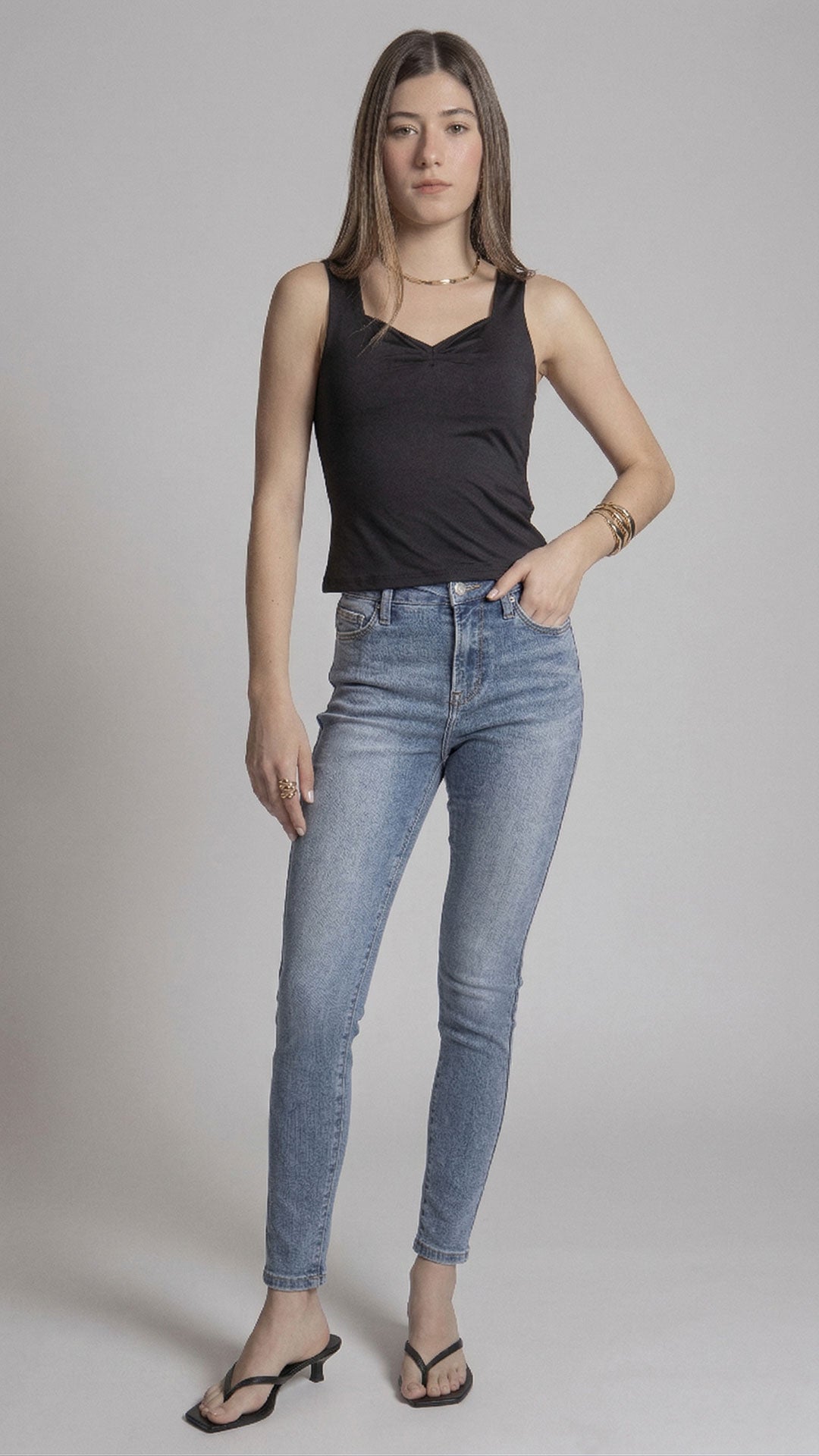Pantalón High Rise Skinny Mujer Balam BL7528