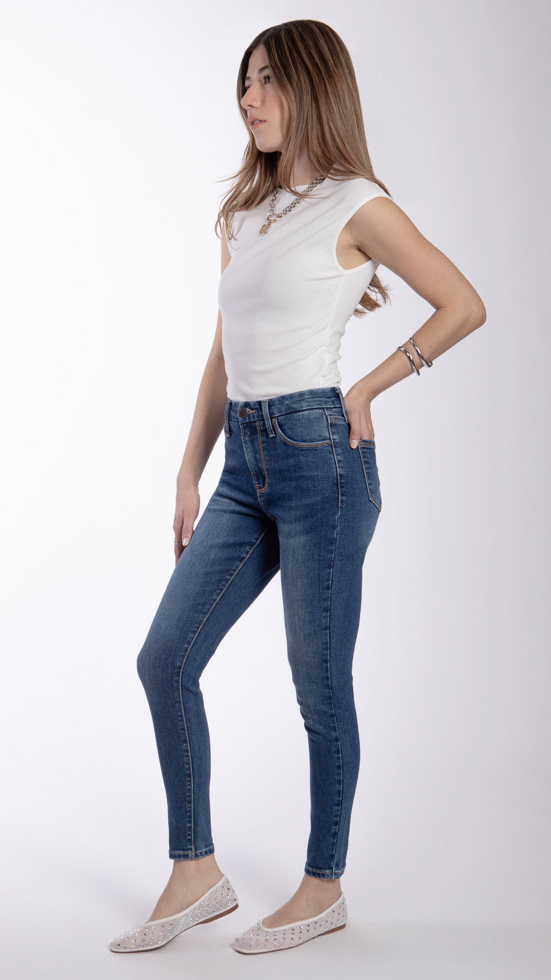 Pantalón High Rise Skinny Mujer Balam BL7528