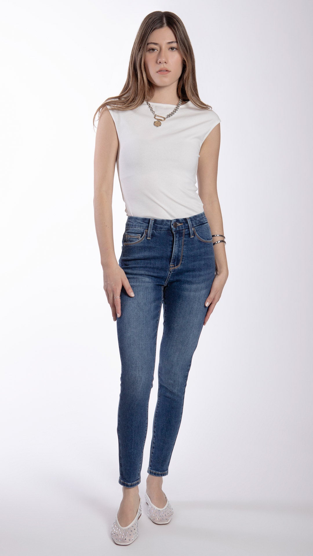 Pantalón High Rise Skinny Mujer Balam BL7528