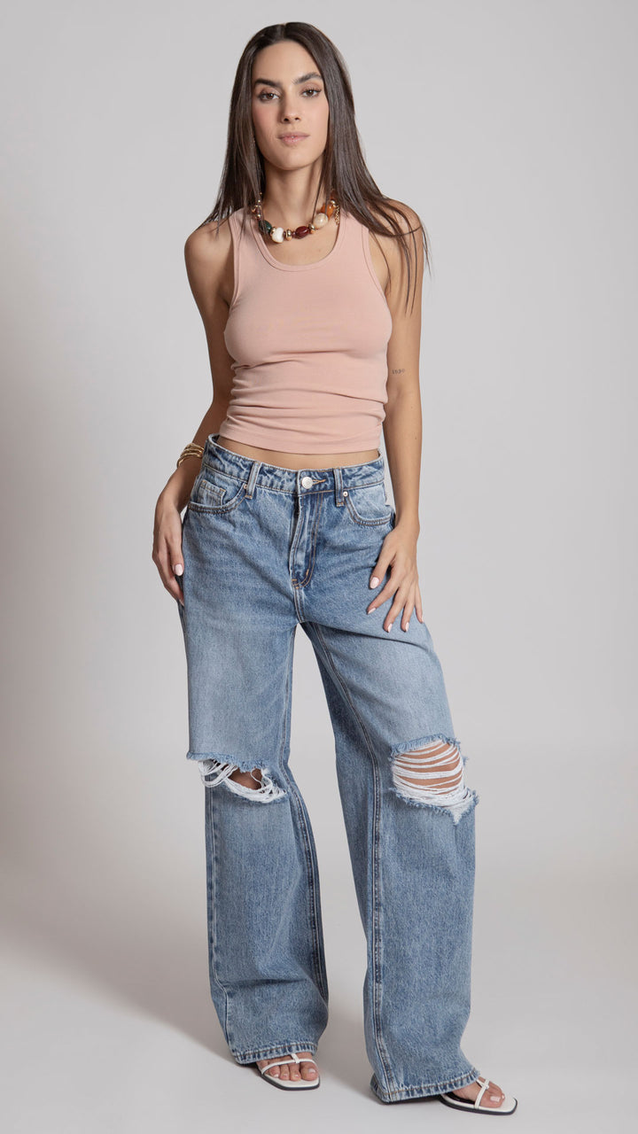 Pantalón Wide Leg Mujer Balam BL7541
