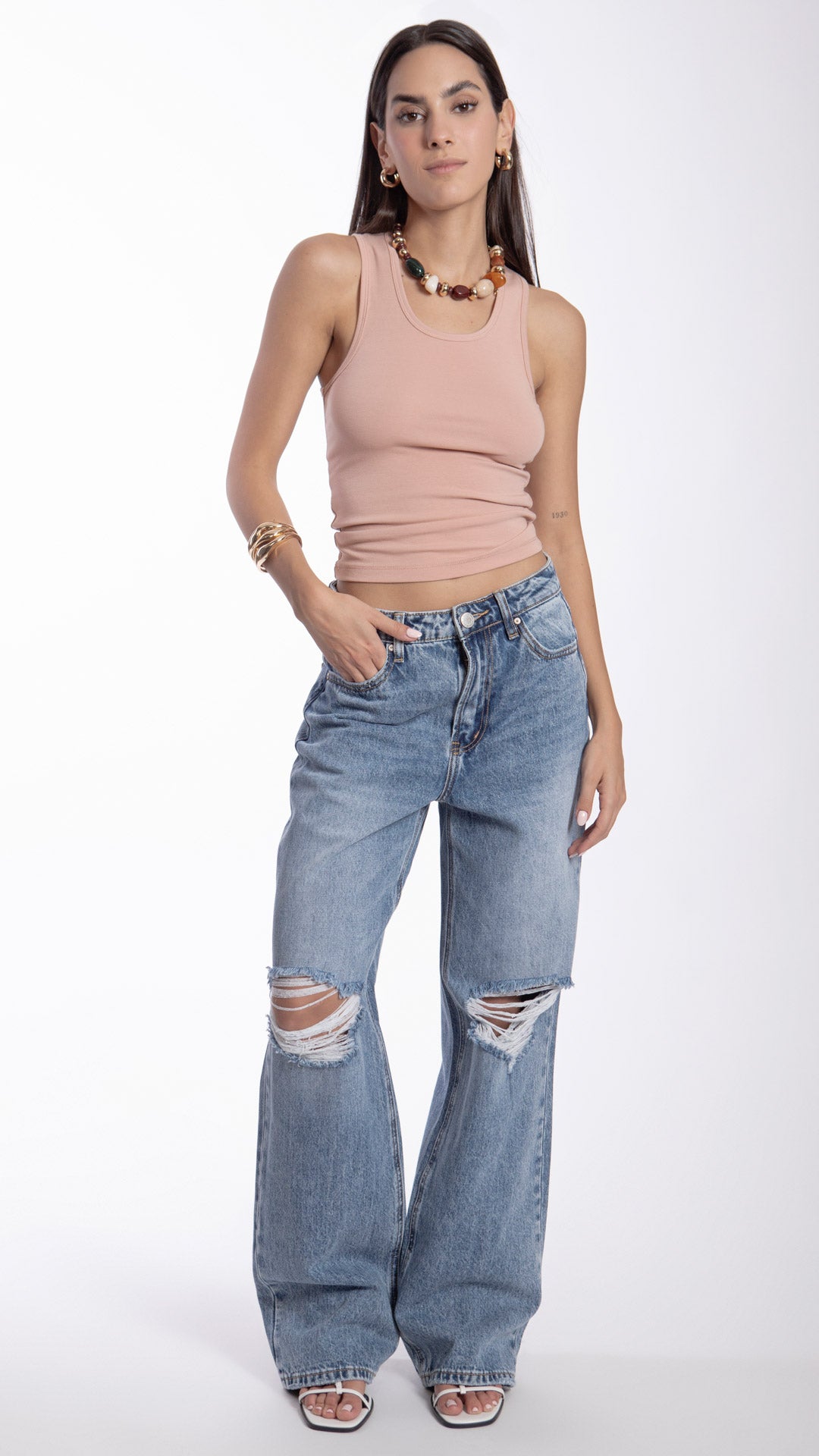 Pantalón Wide Leg Mujer Balam BL7541
