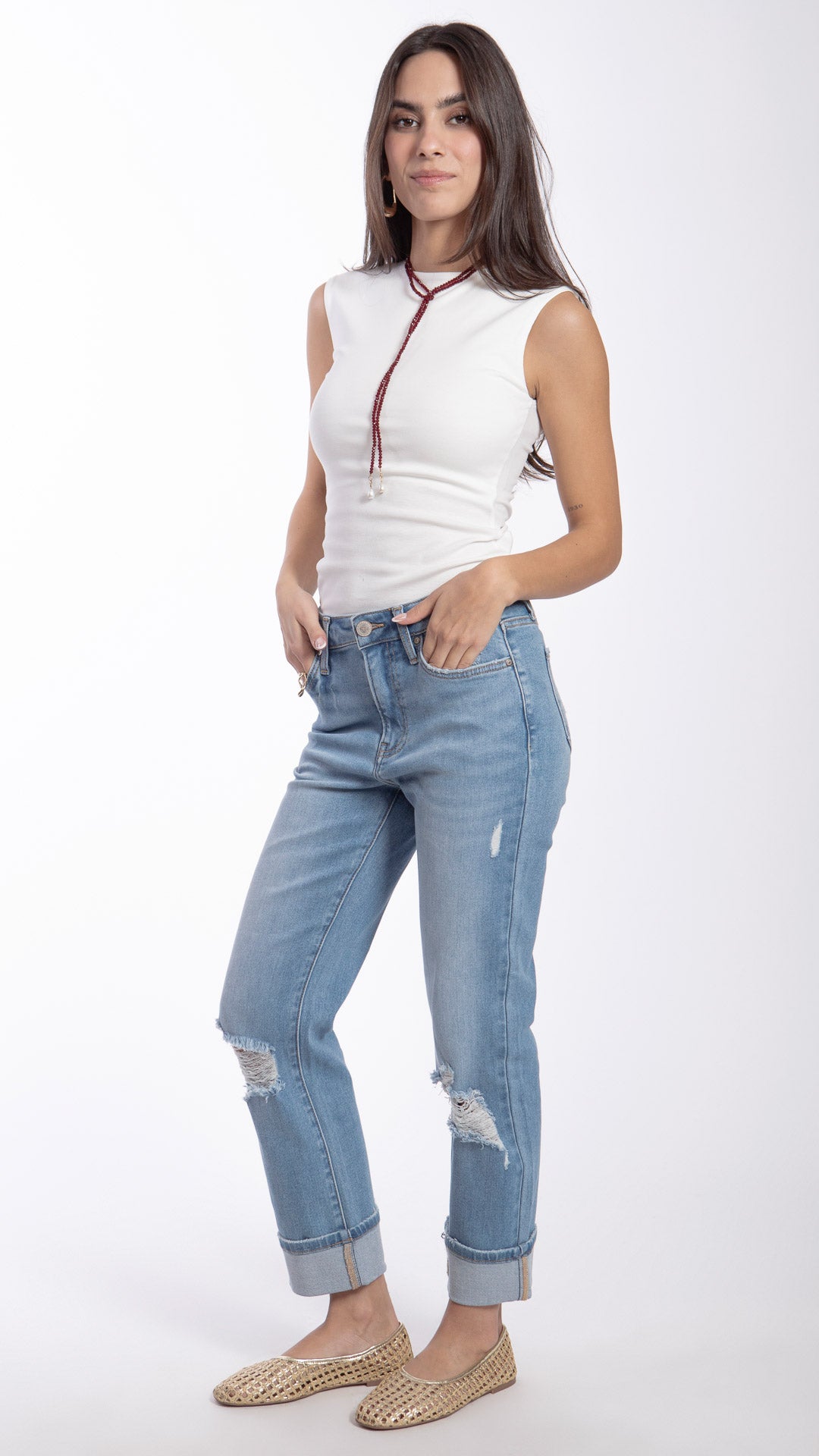 Pantalón Boyfriend Mujer Balam BL7548