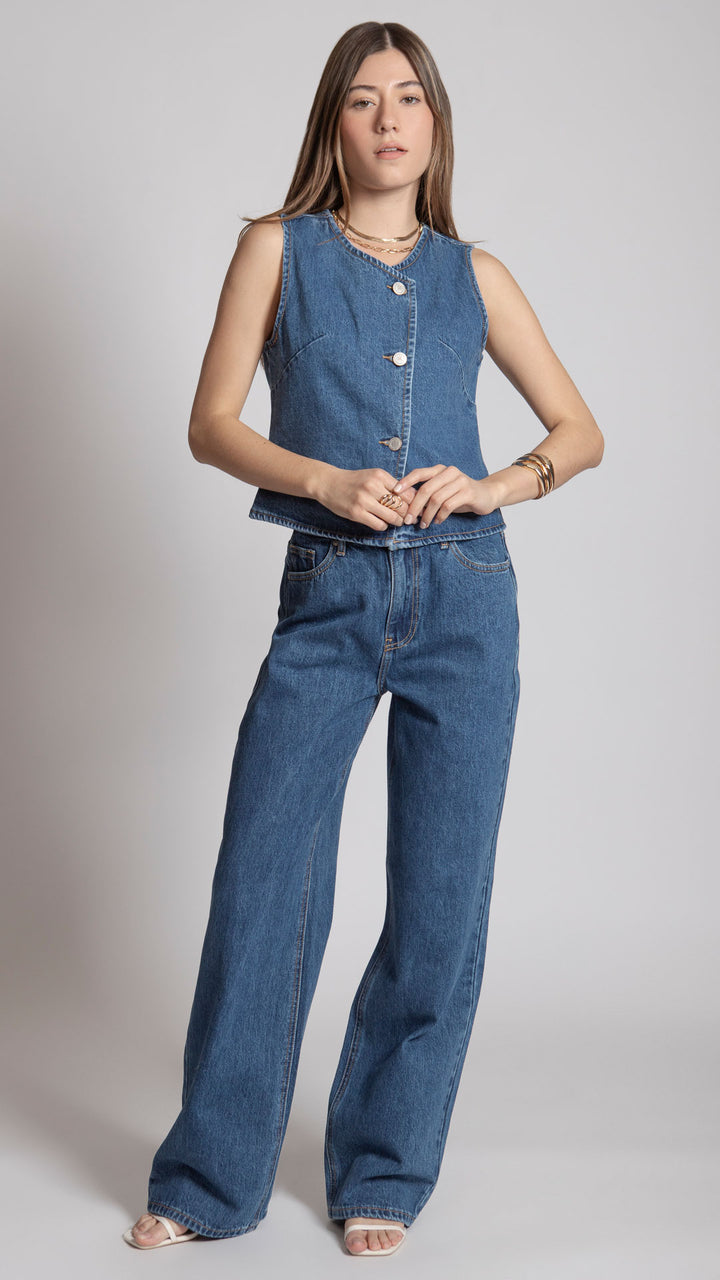 Pantalón Wide Leg Mujer Balam BL7560