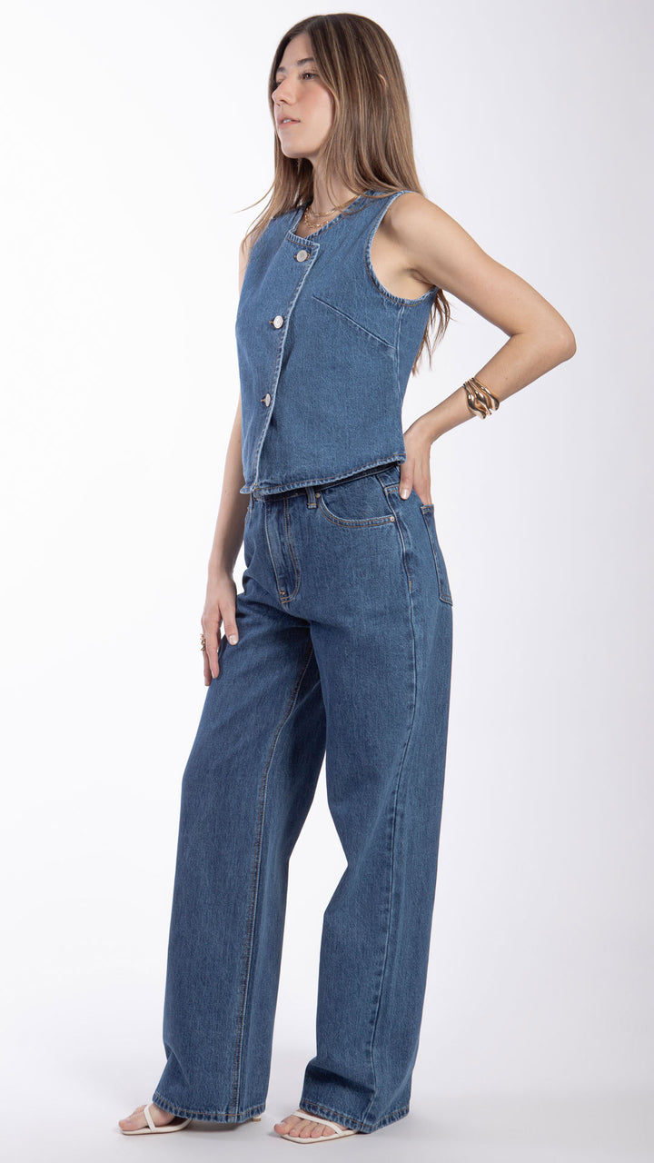 Pantalón Wide Leg Mujer Balam BL7560