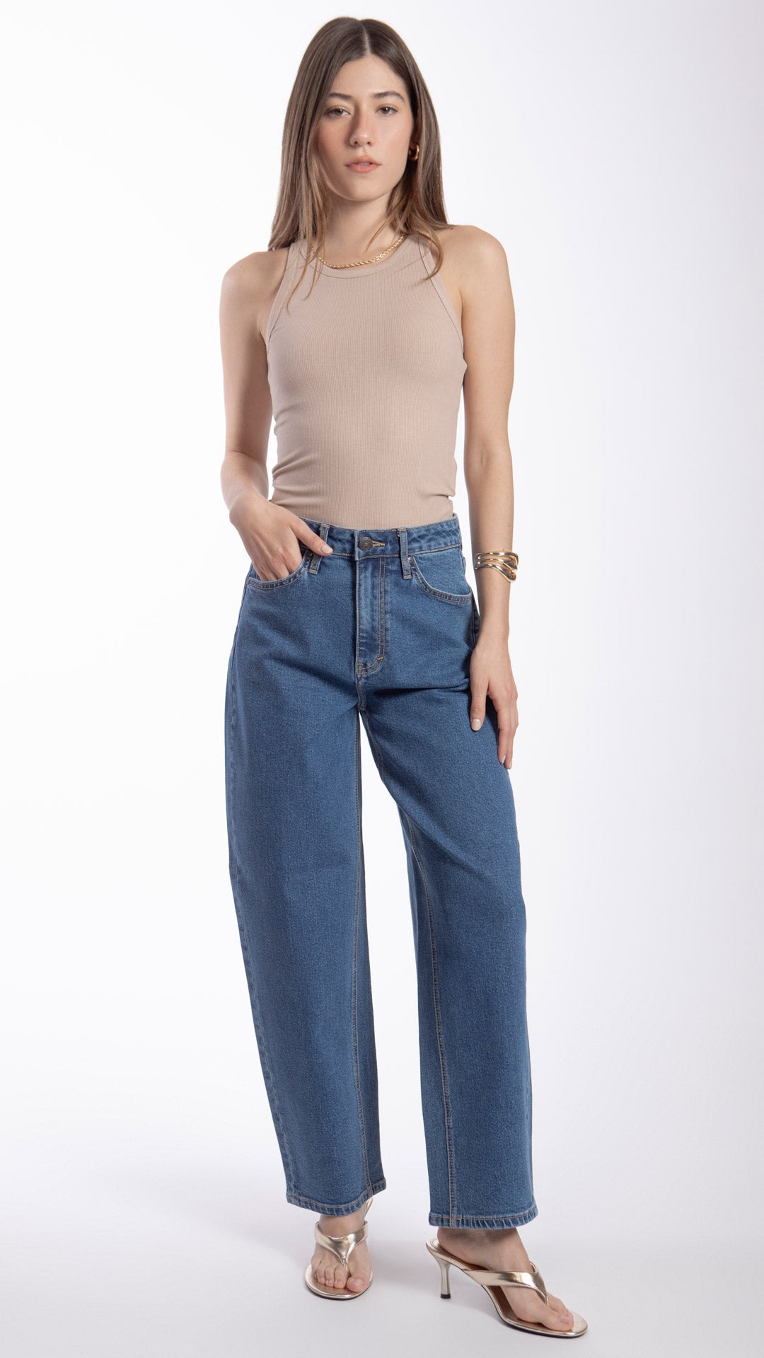 Pantalón Barrel Mujer Balam BL7577