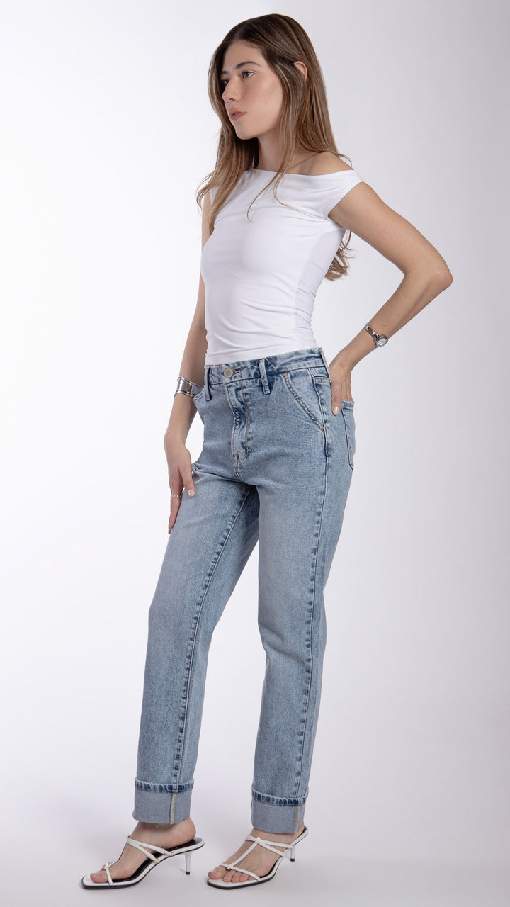 Pantalón Straight Mujer Balam BL7586