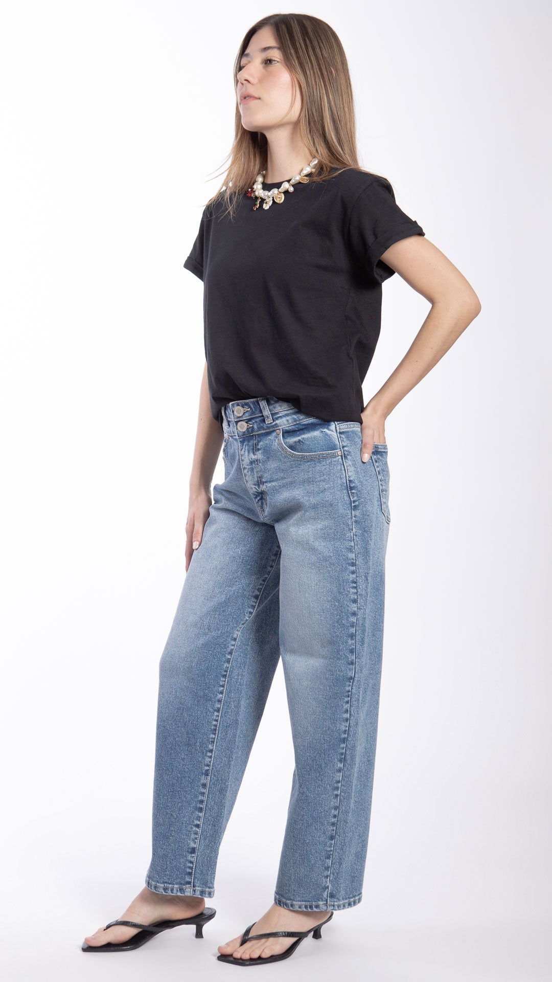Pantalón Barrel Mujer Balam BL7590