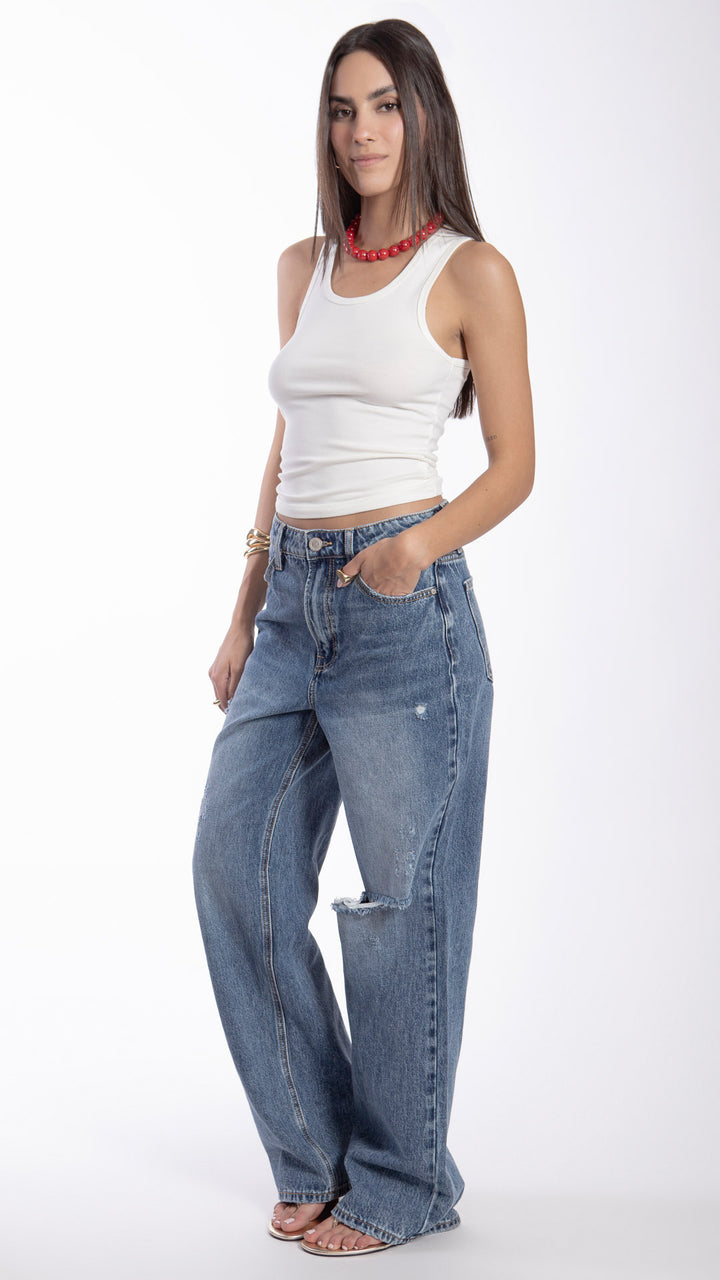 Pantalón Wide Leg Mujer Balam BL7599