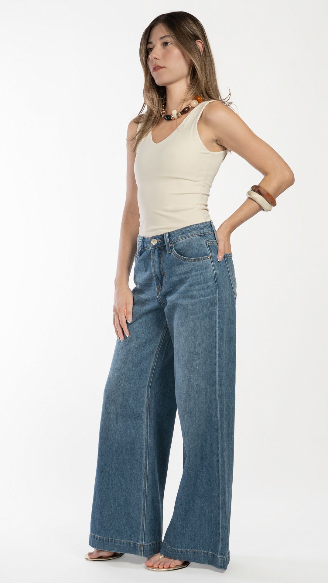 Pantalón Flare Mujer Balam BL7614