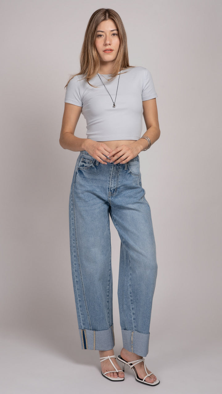 Pantalón Barrel Mujer Balam BL7616