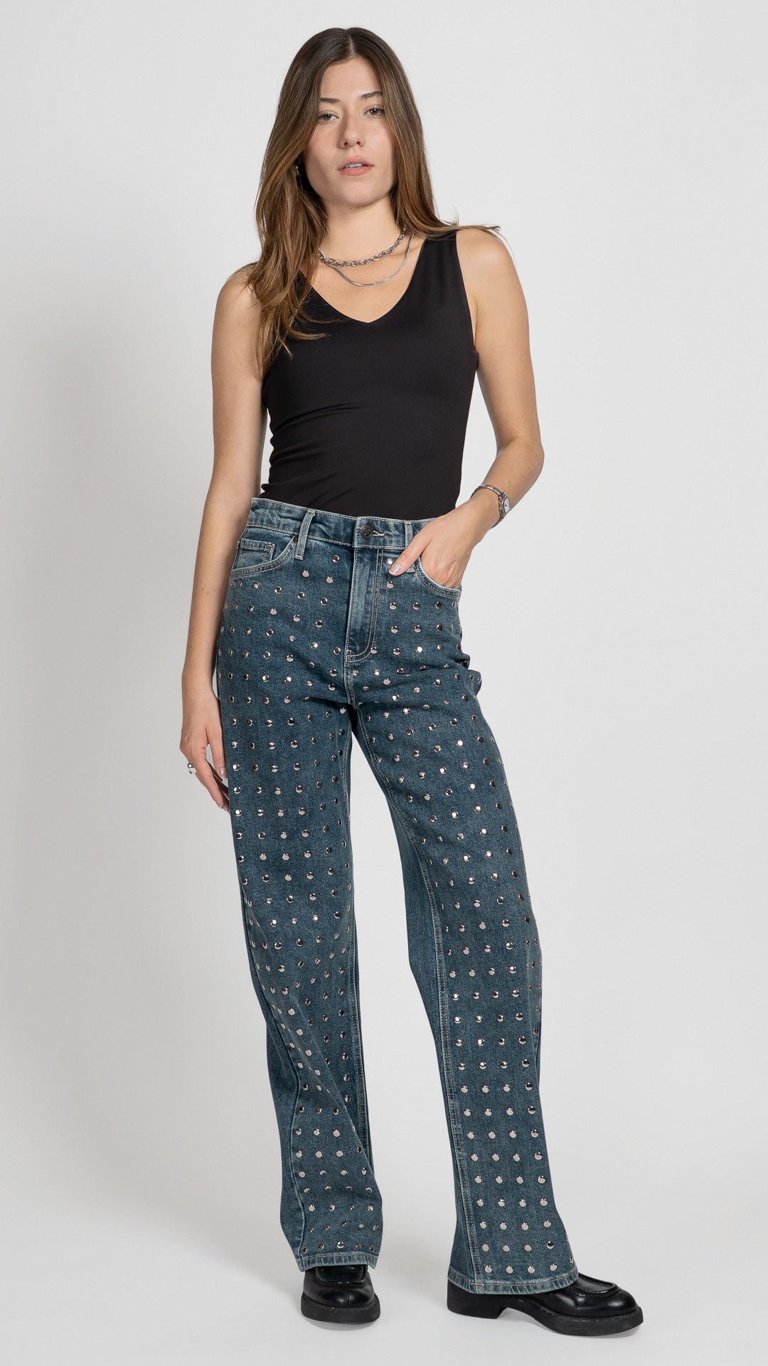 Pantalón Wide Leg Mujer Balam BL7621