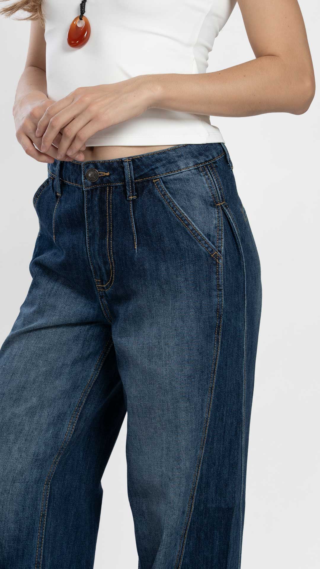Pantalón Vintage Loose Mujer Balam BL7652