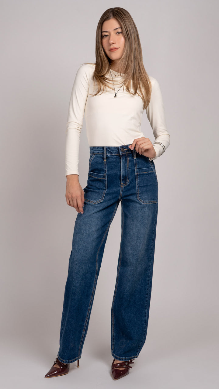 Pantalón Wide Leg Mujer Balam BL7676