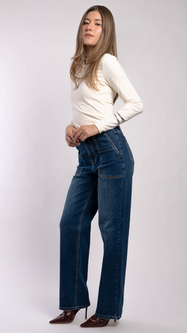Pantalón Wide Leg Mujer Balam BL7676