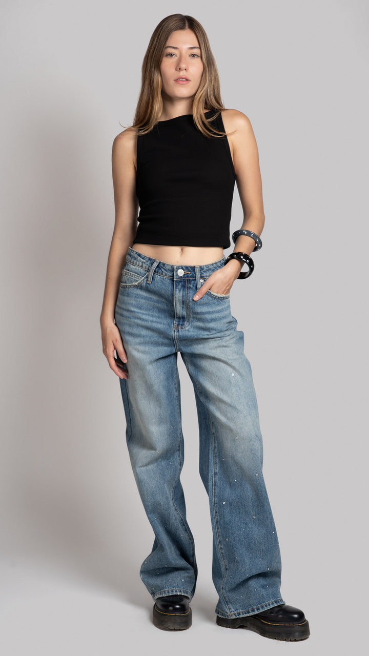 Pantalón Wide Leg Mujer Balam BL7678