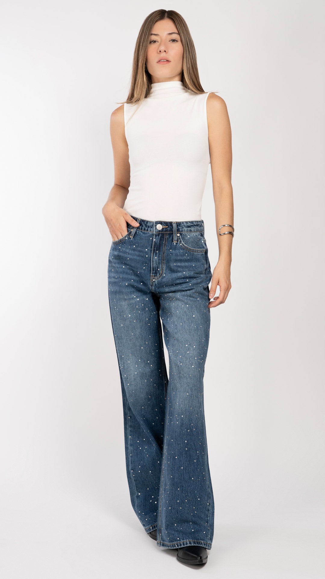 Pantalón Wide Leg Mujer Balam BL7714