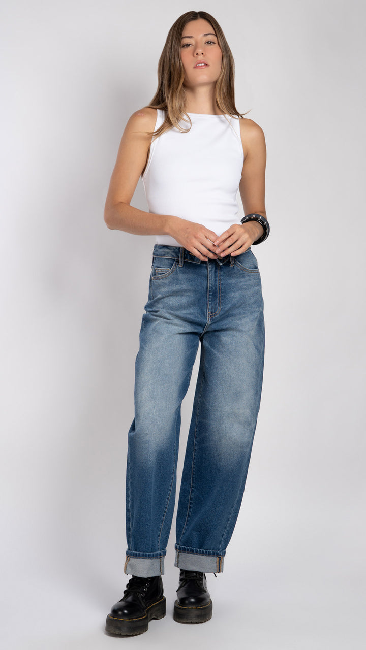 Pantalón Barrel Mujer Balam BL7741