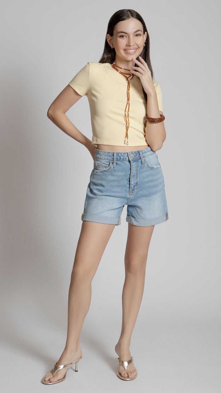 Short Loose Mom Mujer Balam BL7352