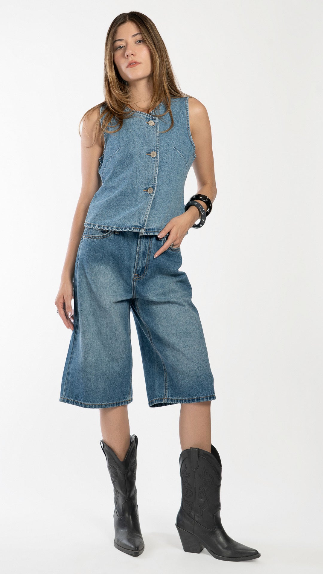 Bermuda Long Loose Mujer Balam BL7608
