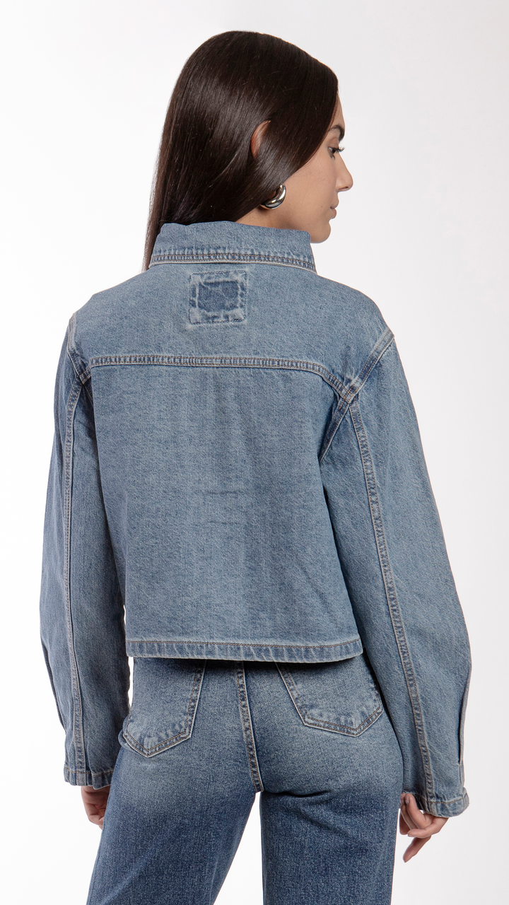 Chamarra Oversize Crop Mujer Balam BL7137