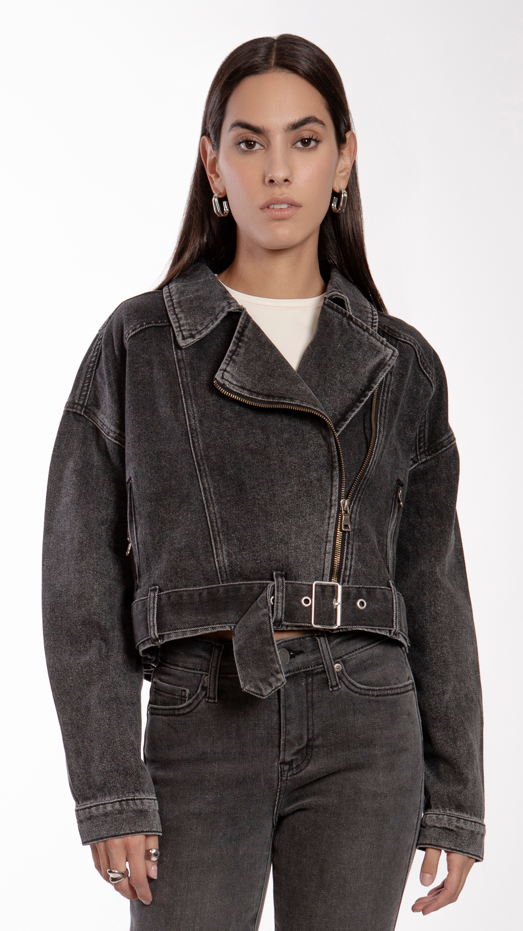 Chamarra Oversize Crop Mujer Balam BL7139