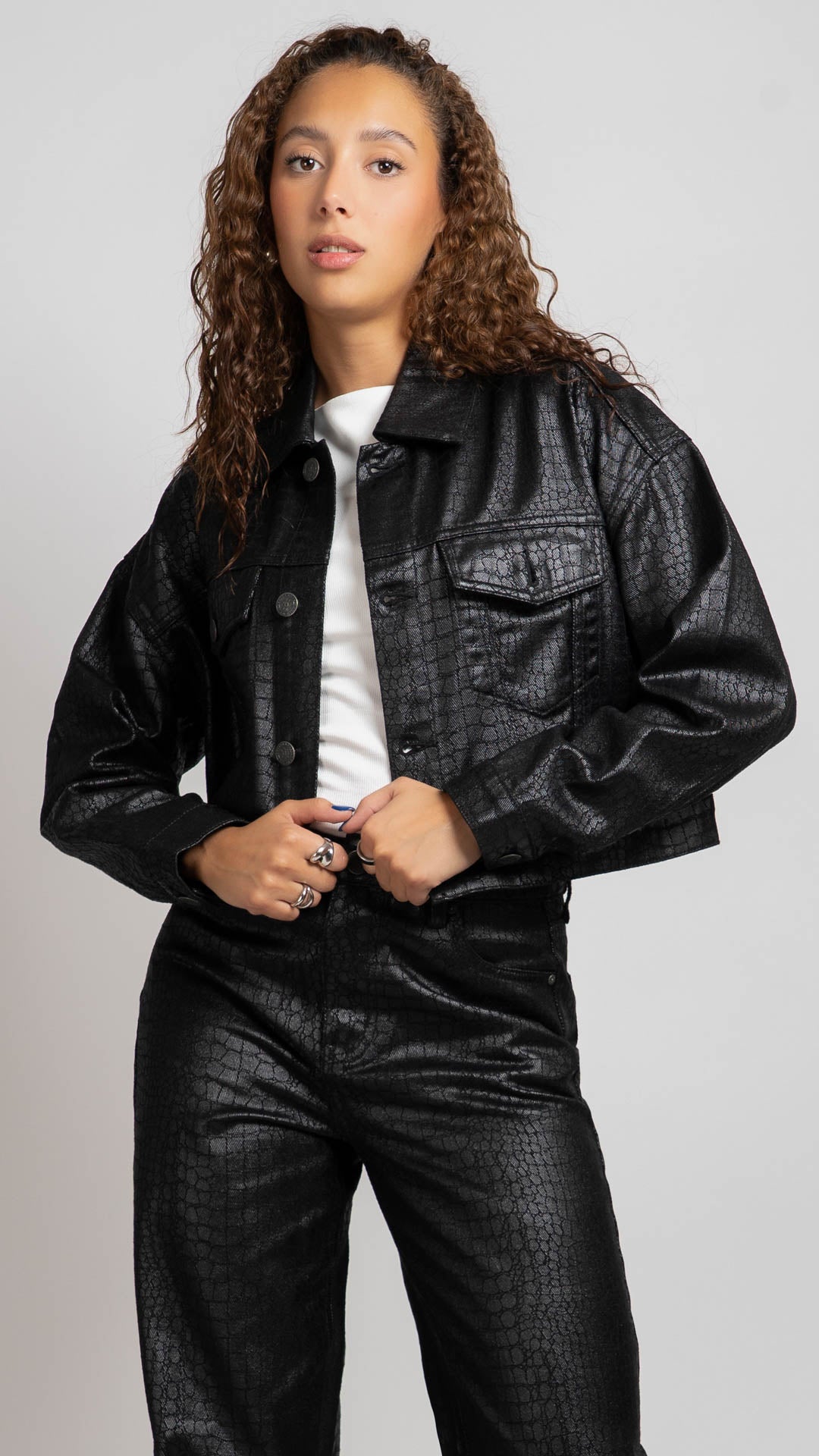 Chamarra Crop Mujer Balam BL7658