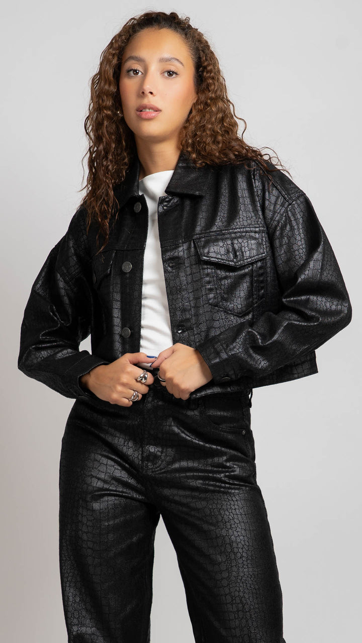 Chamarra Crop Mujer Balam BL7658