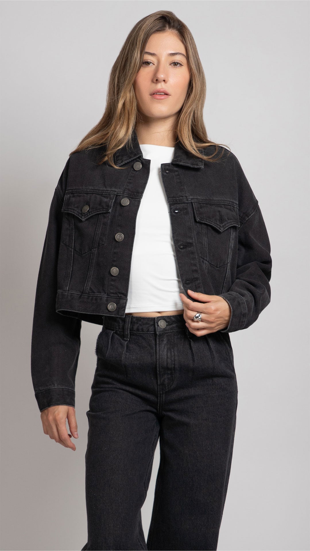 Chamarra Crop Mujer Balam BL7688