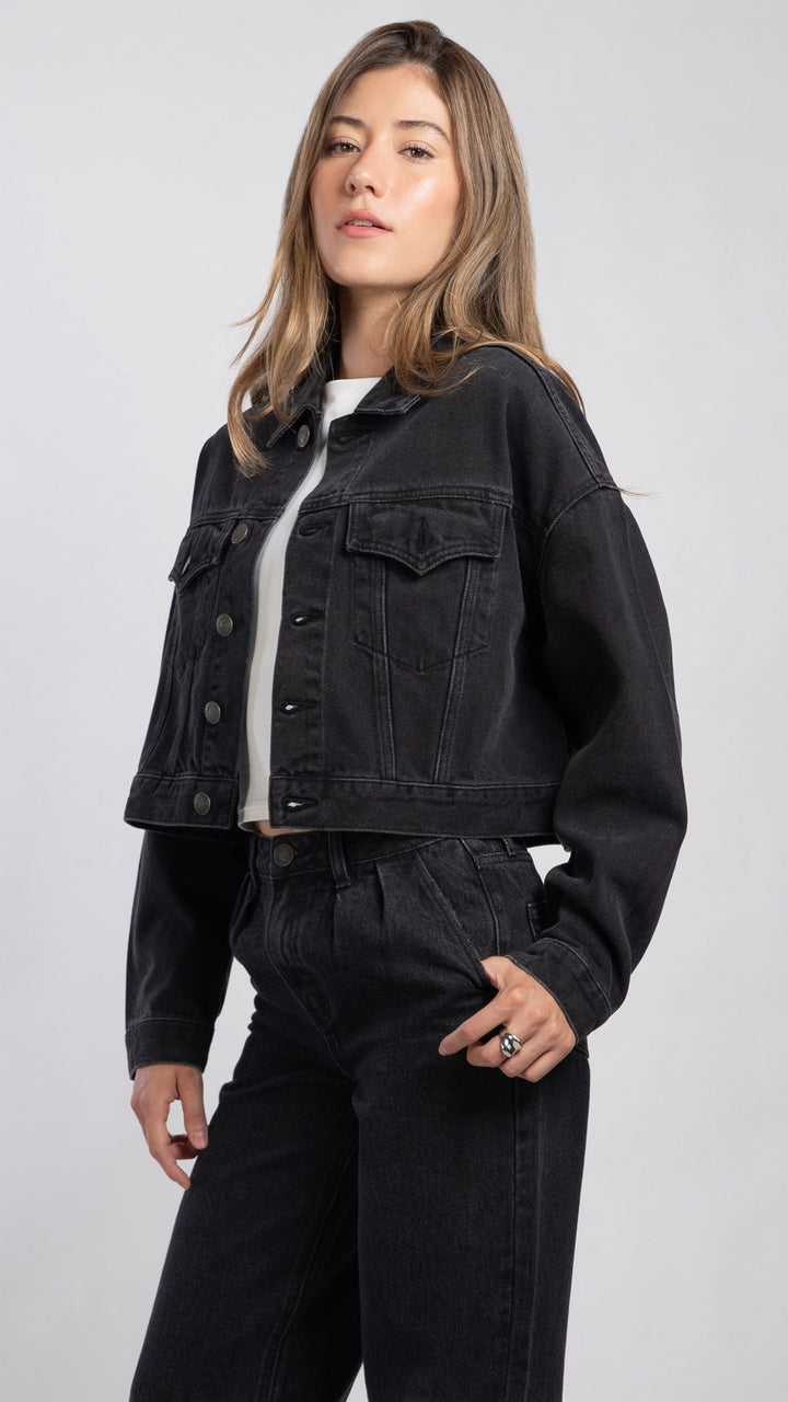 Chamarra Crop Mujer Balam BL7688