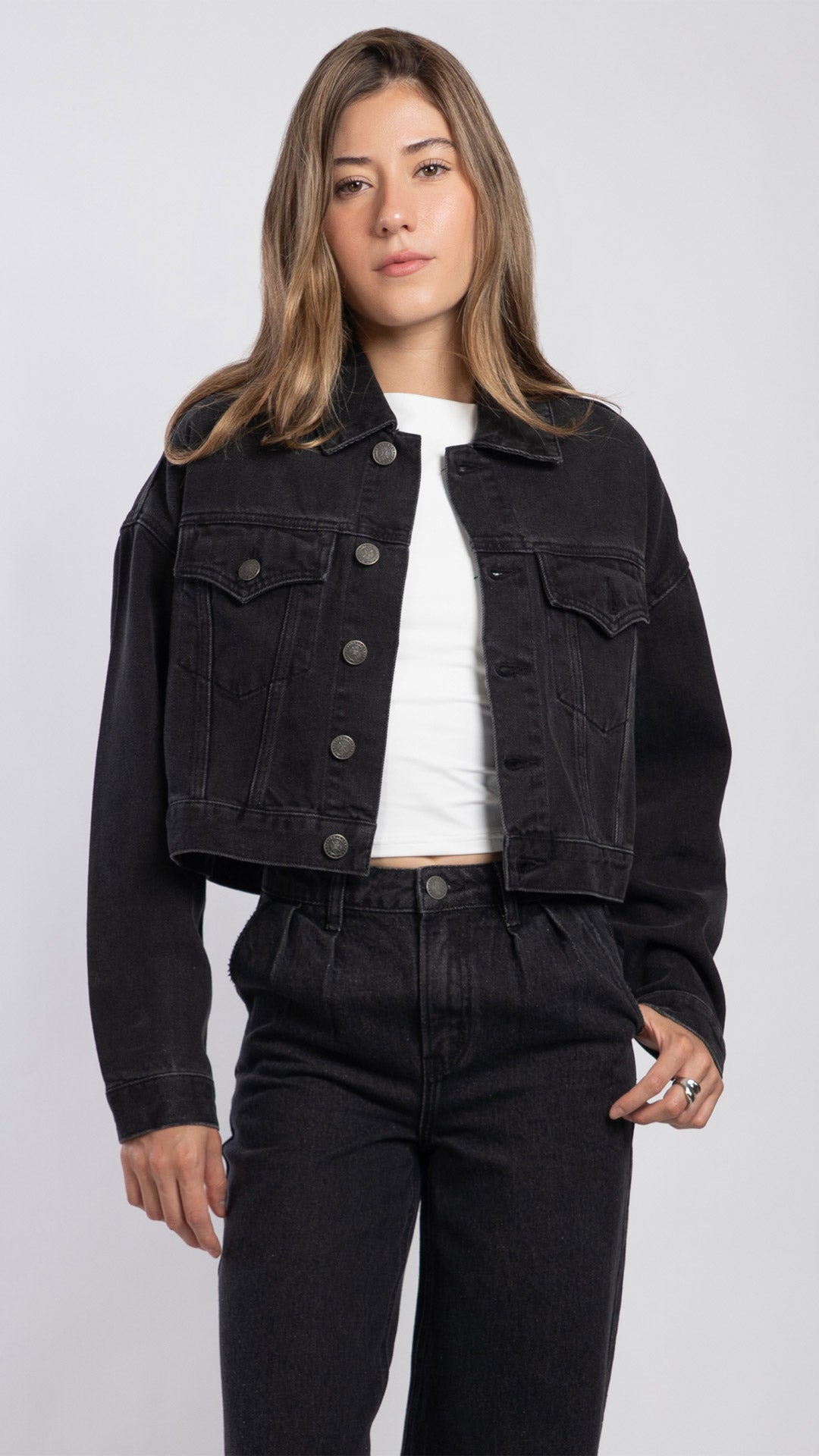 Chamarra Crop Mujer Balam BL7688