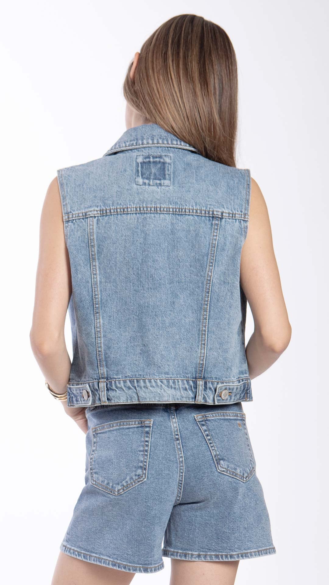 Chaleco Crop Top Para Mujer Balam BL7433
