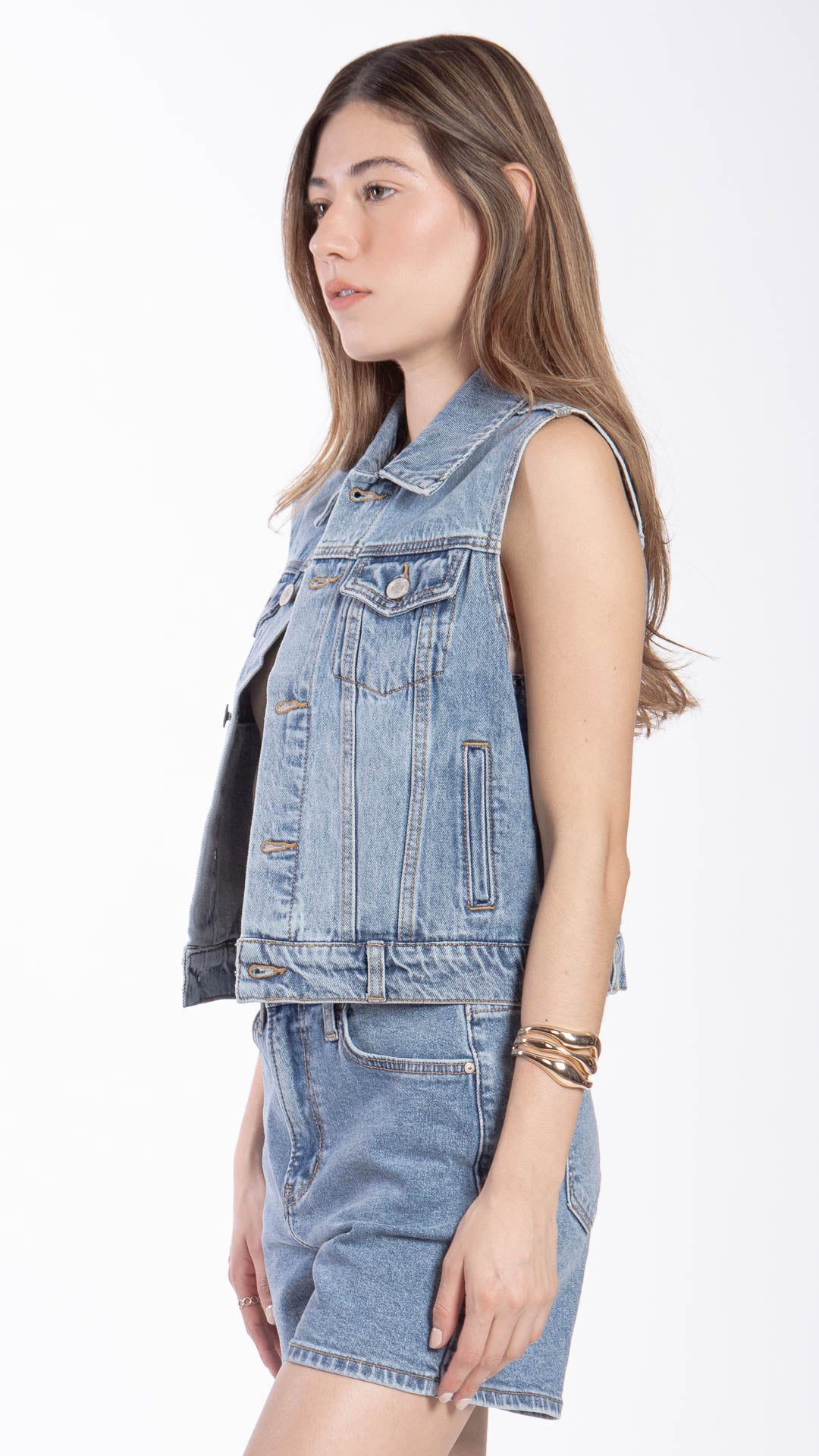 Chaleco Crop Top Para Mujer Balam BL7433
