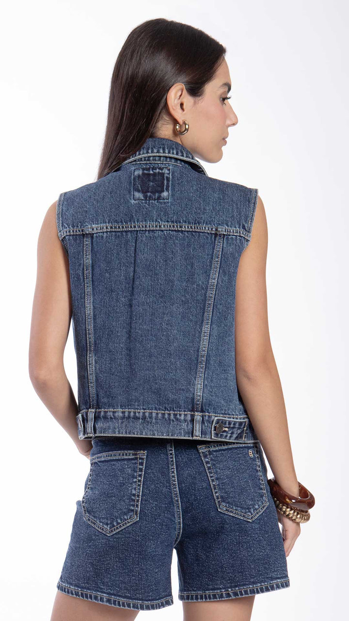 Chaleco Crop Top Para Mujer Balam BL7433